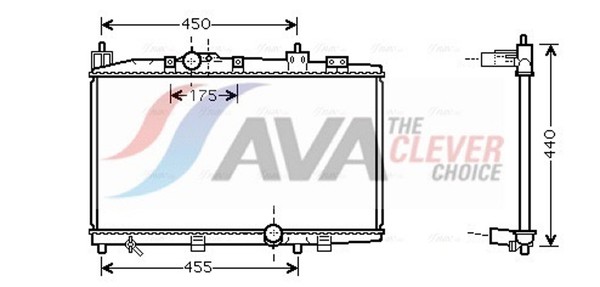 AVA Clever Choice MotorküHler WasserküHler ** Clever FIT ** TO2318 FüR Toyota-image
