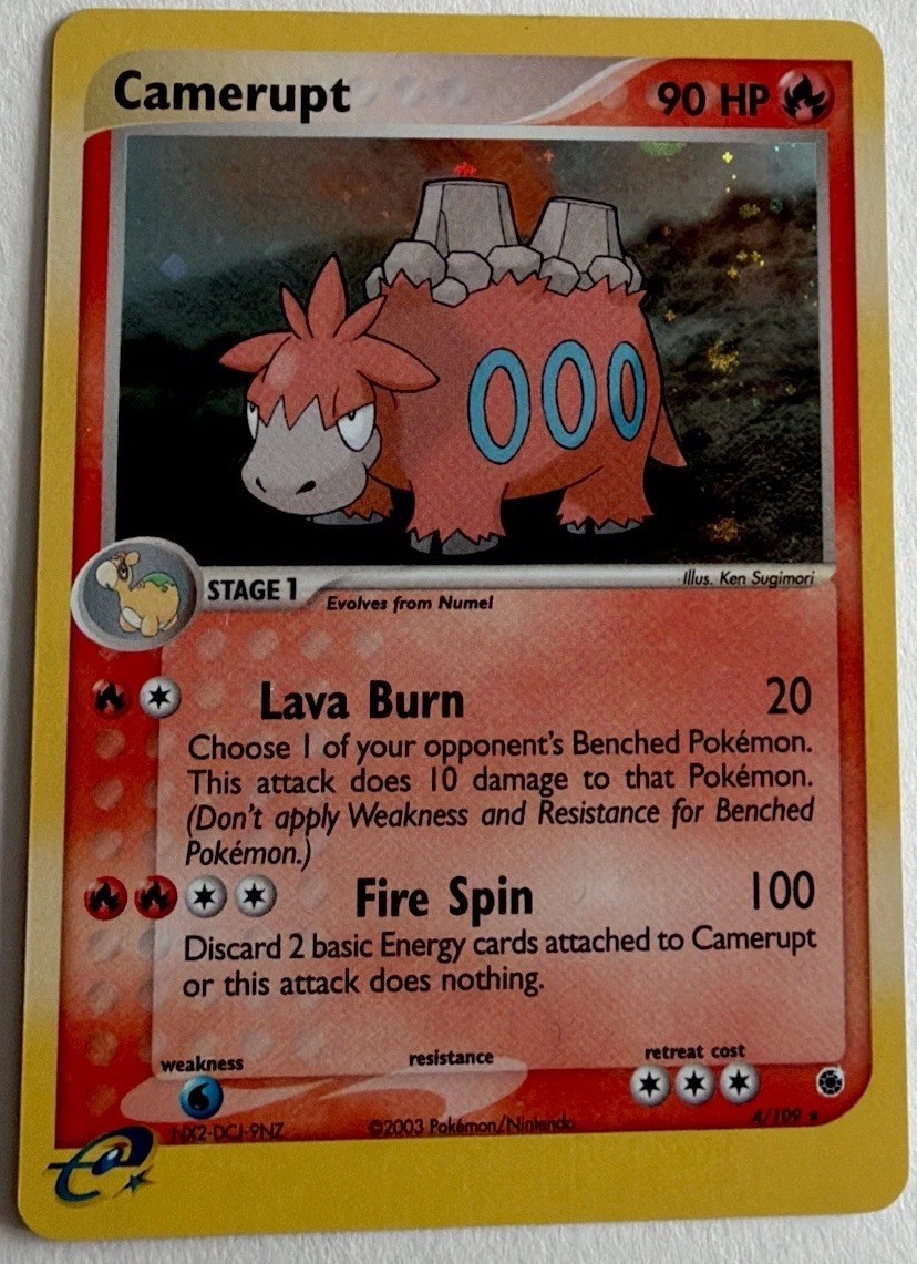 Camerupt 4/109 Ruby and Sapphire Holo