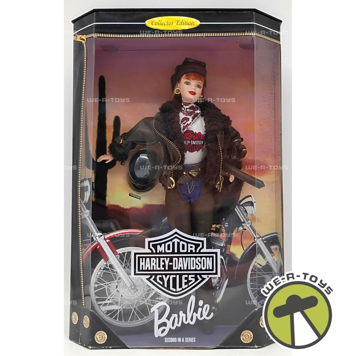 Harley Davidson Motor Cycles Barbie Doll Redhead 20441 Mattel 1998