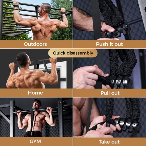 Pull Up Assistance Bands - 3 Heavy-Duty Adjustable Set for Enhanced Strength ... - Picture 6 of 7