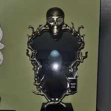 MARTHA STEWART Halloween Mirror Gold Skull & ...