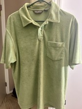 Eddie Bauer Polo Shirt Mens Size M Green Travex Outdoor Hiking Casual.