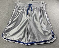 Blue And Gray Youth Basketball Reversible Shorts waist 28