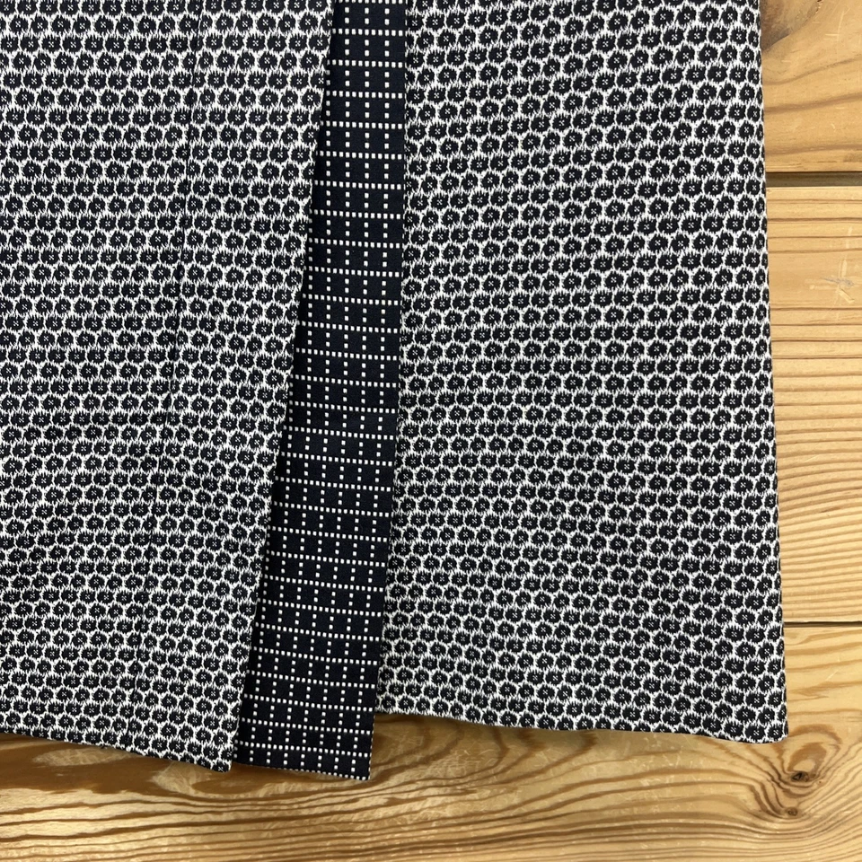 Worth New York Skirt 2 Black White Artsy Asymmetrical Kilt Zip Up Work B189 - Image 4 of 4