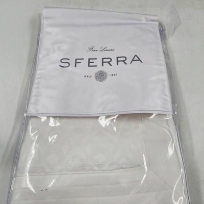 Sferra Giza 45 Quattro Standard Sham 21'' x  26'' Ivory Jacquard Weave