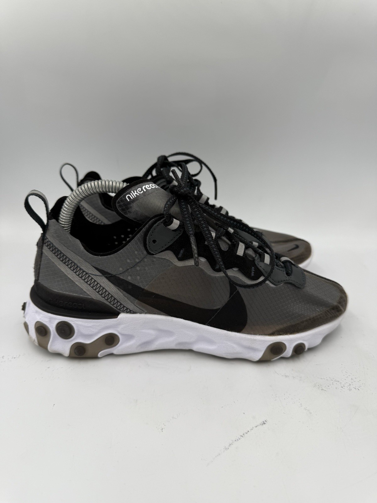 RARE Nike React Element 87 Anthracite Charcoal Se… - image 4