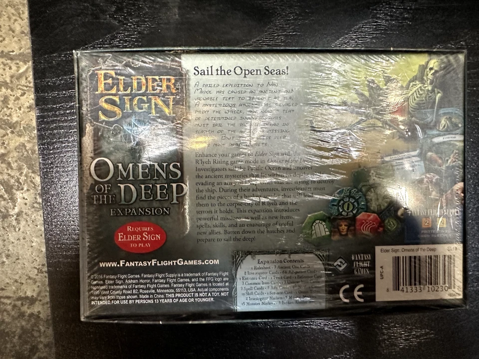 Elder Sign Omens of the Deep Expansion Arkham Horror New & Sealed - Image 2 of 2