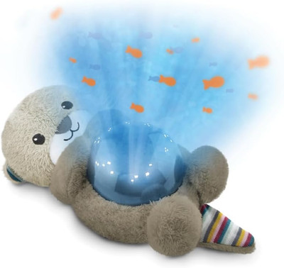 ZAZU Otto Der Otter - Led-Nachtlichtprojektor: Ozean, Bewegliche Fische, Wellen,