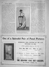 Old Antique Print 1907 Ellis Jeffreys Sugar Bowl Theatre Graphic Gallery 20th