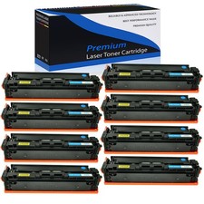 8PK Cyan CF501A 202A Toner Cartridge Fit for HP LaserJet Pro M254nw MFP M281dw