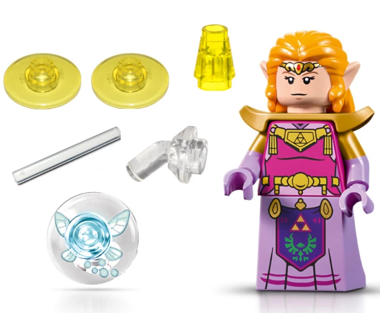 LEGO The Legends of Zelda Minifigur - loz005 - Zelda + Navi - aus 77093 - Bild 1 von 1