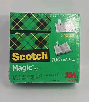 2-Pack - Scotch Magic Tape 3/4'' x 2592'' 3'' Core 8102P3472
