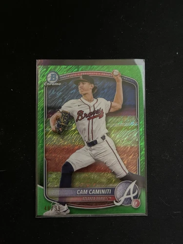 2024 BOWMAN DRAFT CAM CAMINITI BOWMAN 1ST GREEN SHIMMER REFRACTOR 48/99