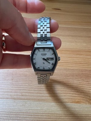 Citizen Quartz CQ   Edelstahl, Day-Date - 90er Jahren