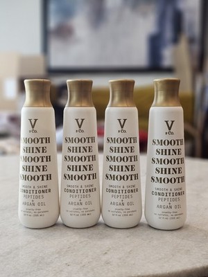 V And Co. Smooth And Shine Conditioner Peptides And Argan Oil 12 Oz