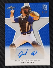 2020 Leaf PG Joey Spence Blue 6/15 AUTO Rookie Prospect Notre Dame/D-Backs BAJS4