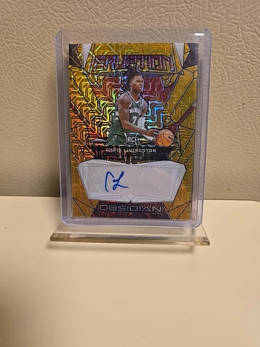 2023-24 Panini Obsidian - Eruption Autographs Chris Livingston Gold Mojo /10
