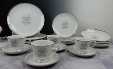 Set of 20 Pieces -4 Place Setting "Rosetta" Empress China Fine China Japan