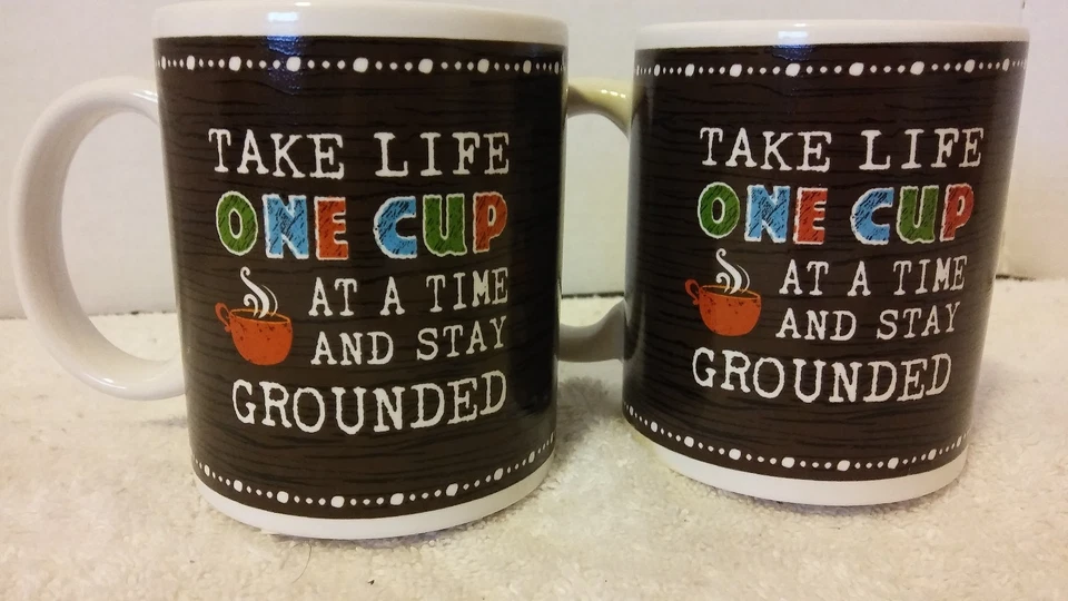 Nueva taza 2 Take Life Once Cup 11 oz trabajo de oficina divertido humorístico* Foto 2 de 4