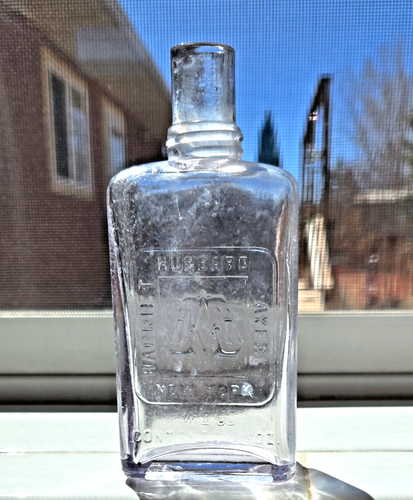 Rare Size 5” Embossed Square Logo HARRIET HUBBARD AYER NEW YORK Cosmetic Bottle - Picture 5 of 17
