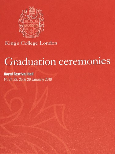 King’s College London Graduation Ceremonies Programme 2019 | eBay UK
