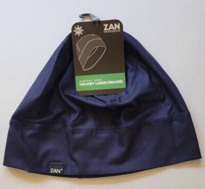 Zan Sportflex Series Helmet Liner Beanie Motorcycle Bike Cap Hat Navy Blue50+UPF