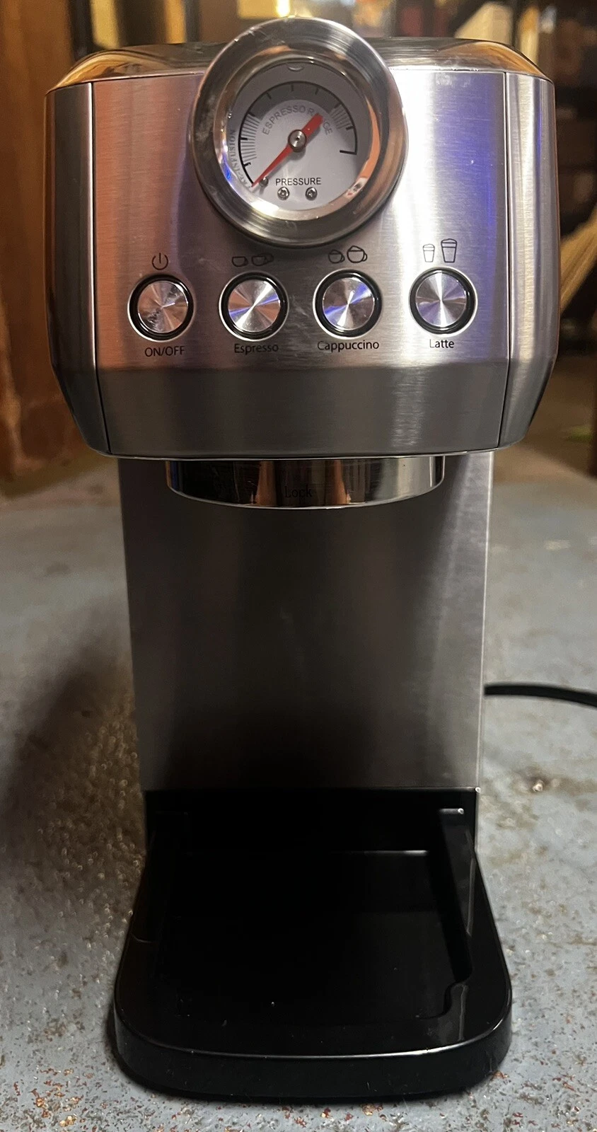 MAttinata Cappuccino, Latte and Espresso Machine, 20 Bar Stainless Steel Machine