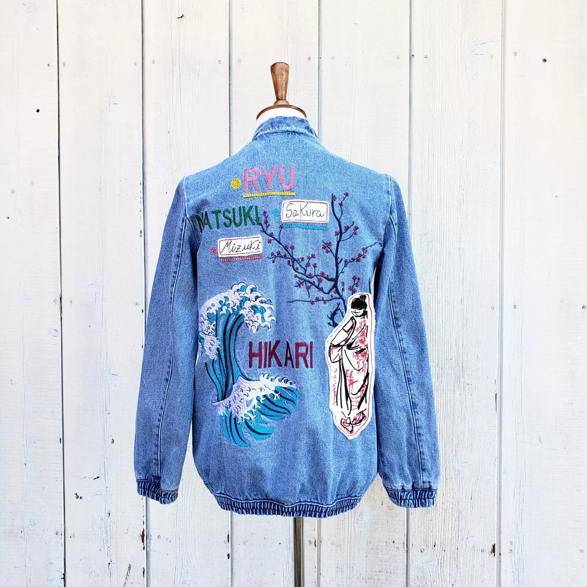 Zara embroidered deals denim jacket