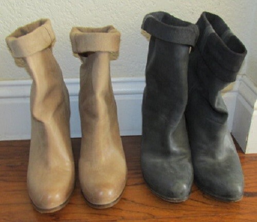 SET BESTEHEND AUS 2 SARTORE SEMELLE CUIR SLIPPER LEDER STIEFEL GR 39 MADE IN ITALY US 8,5 - Bild 2 von 12
