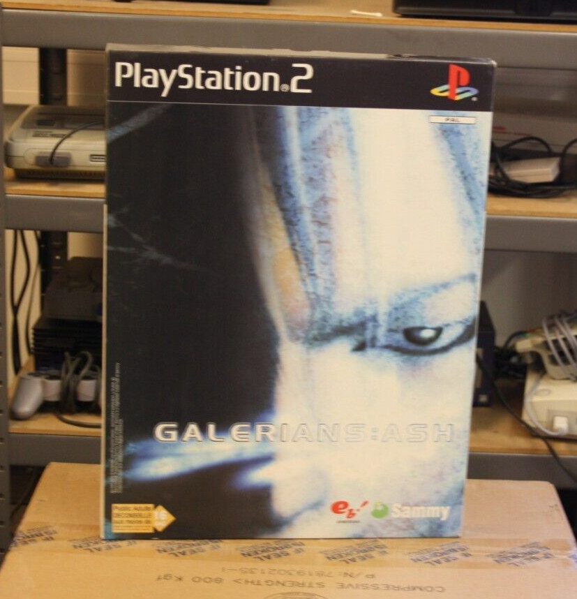 PLV guility gear x 2+ galerians:ash  ps 2  sortie du jeux playstation 2 sony
