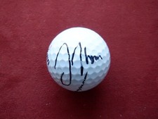 Justin Thomas autographed new golf ball.  JSA Authenticated