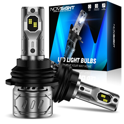 NOVSIGHT 9007 LED Headlight Bulbs Conversion Lamp Kit Low Beam 500% Bright 6000K