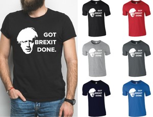 Got Brexit Done Boris Johnson T Shirt Funny Tory Leave Tee Ebay