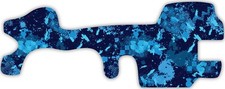 Blue Splatter Camouflage Camo Vinyl Wrap For Doc Band Helmet Baby Cranial Helmet