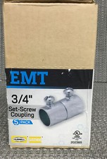 Hubbell RACO 2023B5 3/4" Set Screw Coupling New. Box 6 Pks Of 5 PCs 30 PCs 