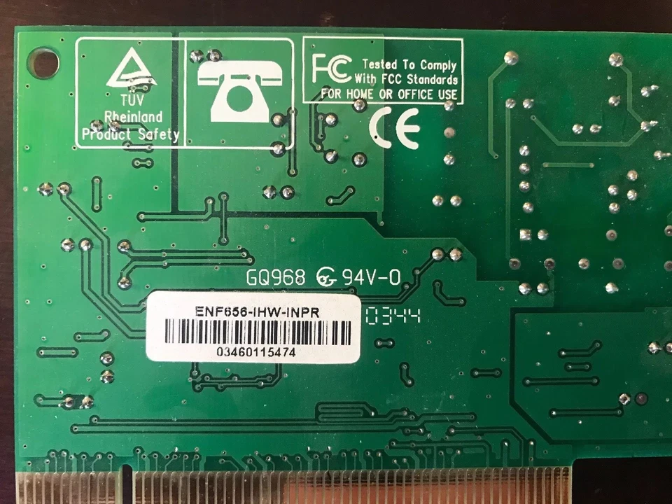 Intel ENF656-IHW-INPR Fax Modem PCI - Image 3 of 3