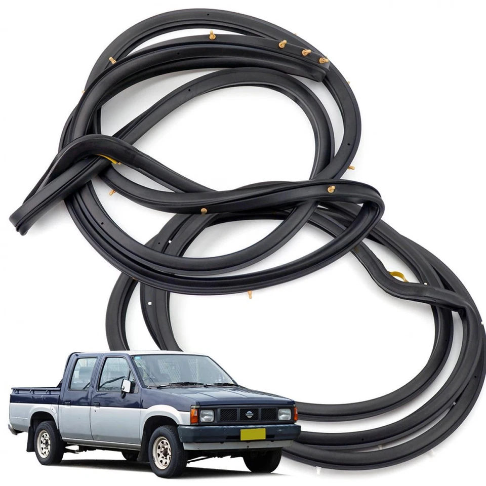Pair Front Weatherstrip Door Rubber Seal For Nissan Big-M D21 Pickup 1989 - 1997 Foto 3 de 4