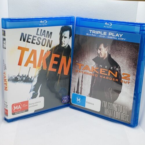 Taken & Taken 2 Blu Ray Liam Neeson Action Region B - Picture 1 of 7