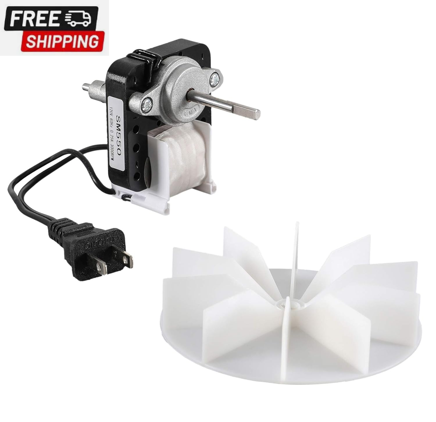 Universal Bathroom Vent Fan Motor Replacement Electric Motors Kit SM550 Compatib