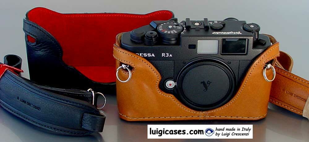 新品 本革 カメラケース Voigtlander Bessa R/L用 LUIGI CASE for VOIGTLANDER BESSA RF R2-R3-R4+UPS,Leica TM,DELUXE