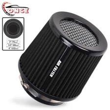  High Flow Performance Cold Air Intake Air Filter 3", 3.5", 4" Inlet, 6.5" Tall