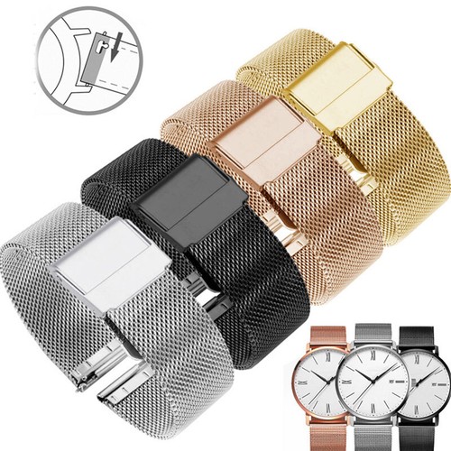 Rosé Goldenes Milanaise Uhrenarmband | Mesh Design Aus Edelstahl - Foto 10