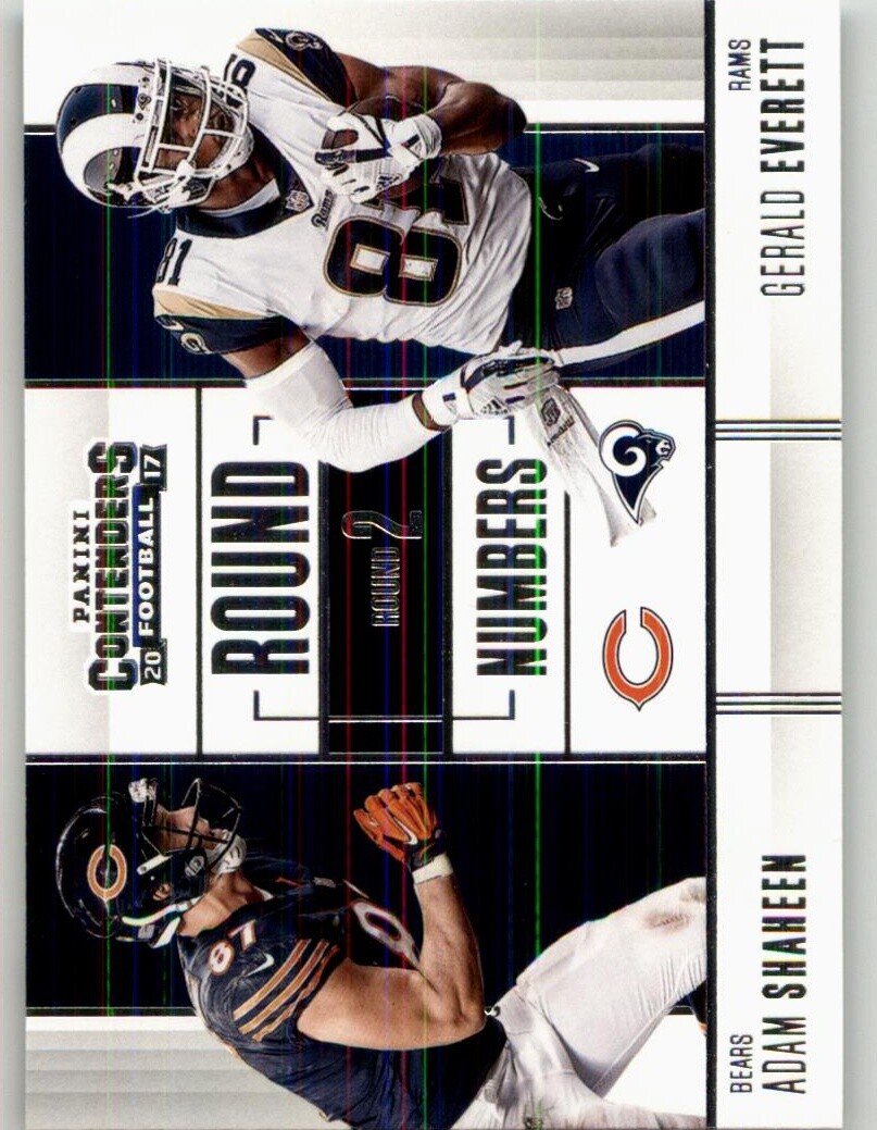 2017 Panini Contenders Adam Shaheen / Gerald Everett Round Numbers #RN-9