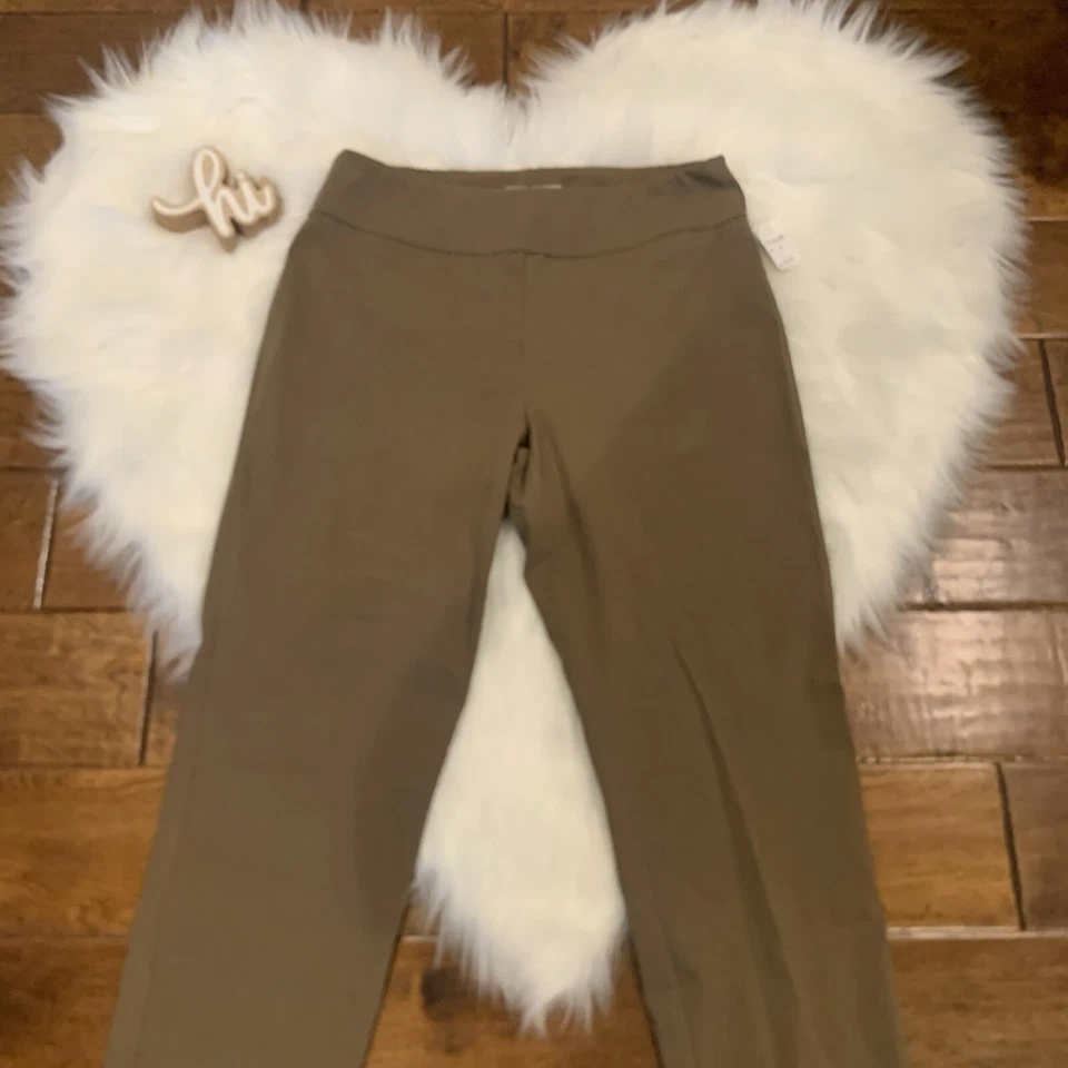 Sharon Young Pants Size 10 Brown Elastic Waist Womens Style 0809PD4 Pull On NWOT - Image 4 of 4