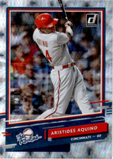 2020 Donruss The Rookies Silver #R-4 Aristides Aquino   SN349  Cincinnati Reds