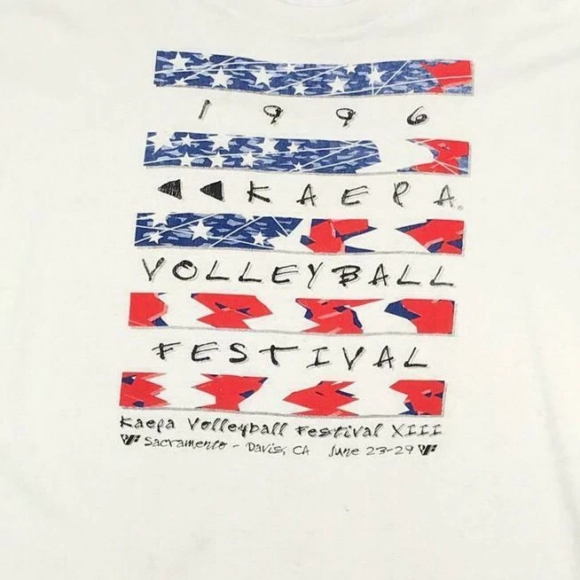 Camiseta vintage 1996 KAEPA VOLEIBOL FESTIVAL para hombre XL | puntada única Foto 2 de 4