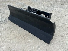 86" Hydraulic Snow Angle Blade Dozer Attachment Fits Skid Steer Quick Attach