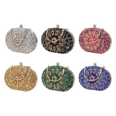 Damen Abendtasche, Hochzeits Geldbörse, Strass Perlen, elegante kleine