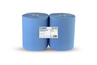 2 Rollen Je 1000 Blatt Putzpapier Putztuchrollen Putzrolle 2 Lagig Ø 30Cm Blau