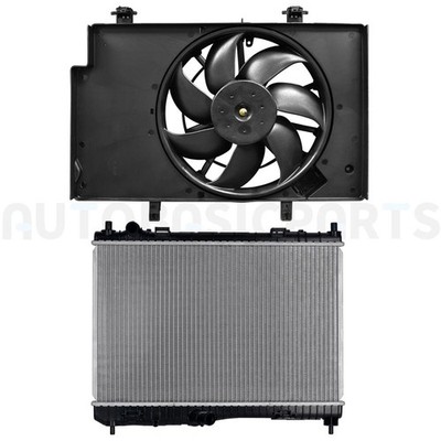 For 2011-2018 Ford Fiesta 1.6L Front Side Radiator & Cooling Fan Kit